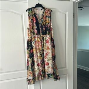 Johnny Was Multi Color Silk Sundress